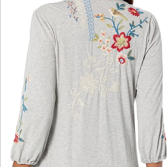 Johnny Was Ellia Puff Sleeve Shirt/ Blouse - Picture 8 of 8